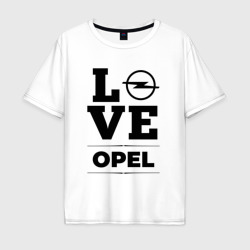 Мужская футболка хлопок Oversize Opel Love Classic