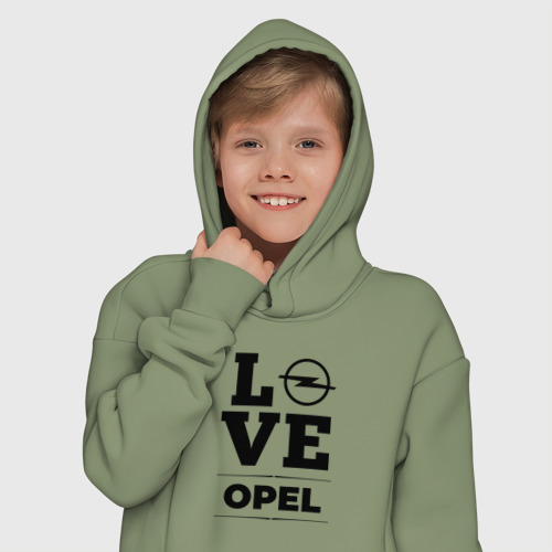 Детское худи Oversize хлопок Opel Love Classic, цвет авокадо - фото 12