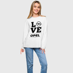 Женский лонгслив oversize хлопок Opel Love Classic - фото 2