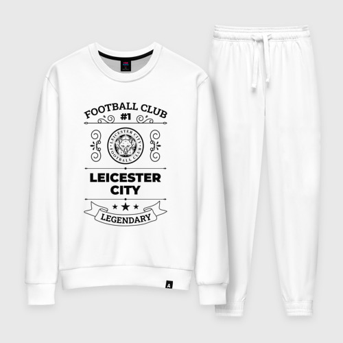 Женский костюм хлопок с принтом Leicester City: Football Club Number 1 Legendary, вид спереди #2