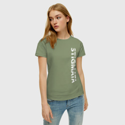 Женская футболка хлопок Stigmata против правил - фото 2