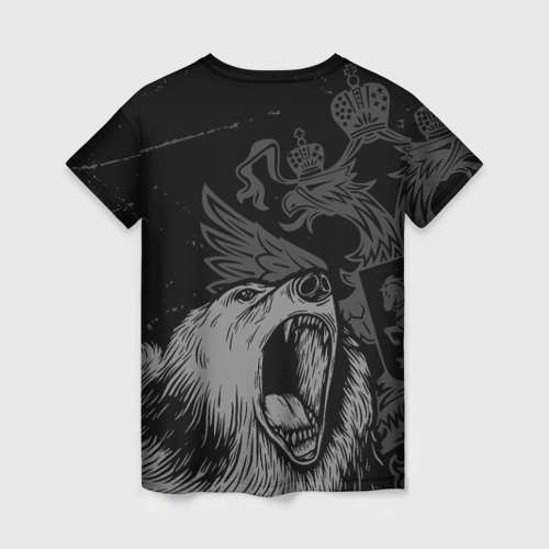 Женская футболка 3D Алёна Россия Медведь, цвет 3D печать - фото 2
