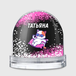 Игрушка Снежный шар Татьяна кошечка Краска