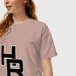 Женская футболка хлопок Oversize HR плетение - фото 2