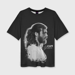 Женская футболка oversize 3D Can Yaman