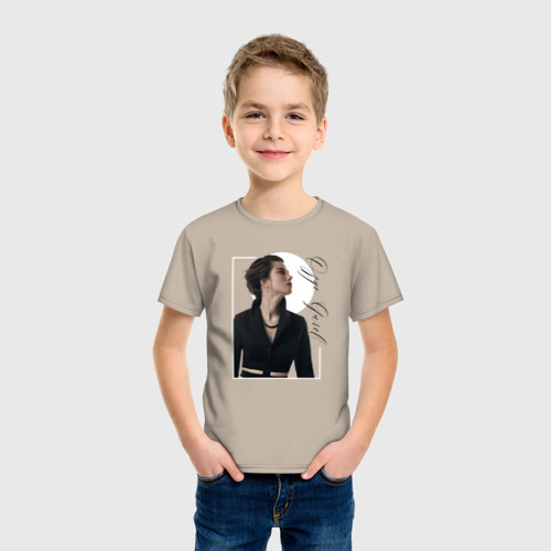 Детская футболка хлопок Ozge Gurel, цвет миндальный - фото 3