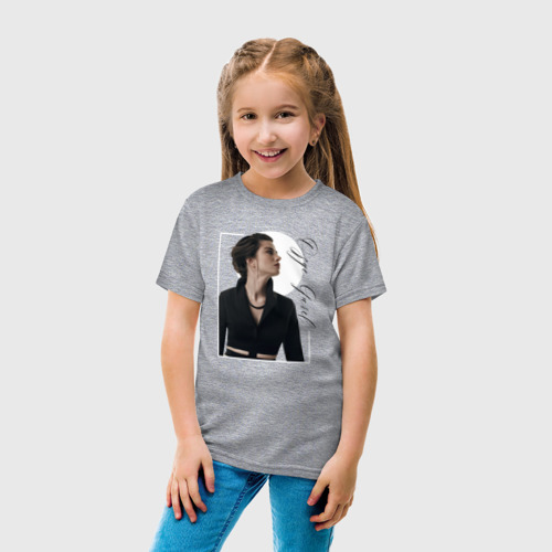 Детская футболка хлопок Ozge Gurel, цвет меланж - фото 5