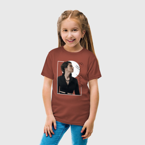 Детская футболка хлопок Ozge Gurel, цвет кирпичный - фото 5
