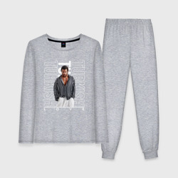 Женская пижама с лонгсливом хлопок Джан Яман