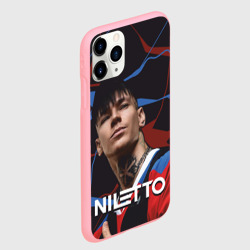 Чехол для iPhone 11 Pro матовый Нилетто и красно-синие разводы - фото 2