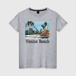 Женская футболка хлопок Los Angeles Venis Beach