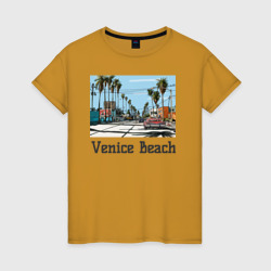 Женская футболка хлопок Los Angeles Venis Beach