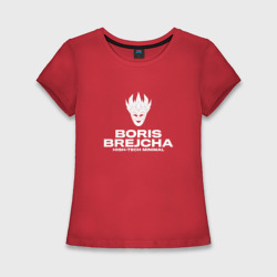 Женская футболка хлопок Slim Boris Brejcha High-tech minimal