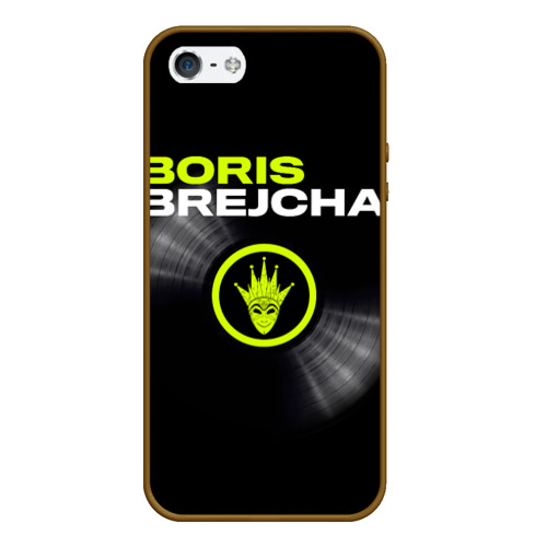 Чехол для iPhone 5/5S матовый Boris Brejcha, цвет коричневый