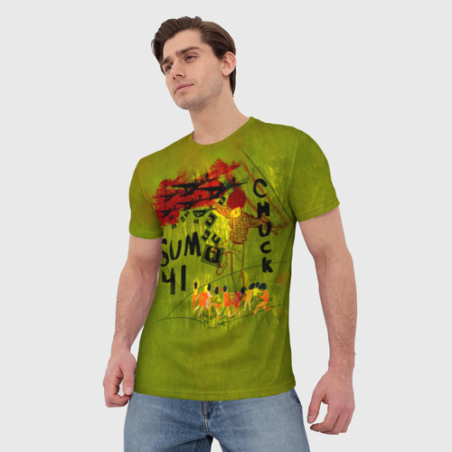 Мужская футболка 3D Chuck - Sum 41, цвет 3D печать - фото 3