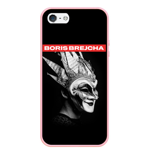 Чехол для iPhone 5/5S матовый Boris Brejcha в маске, цвет баблгам