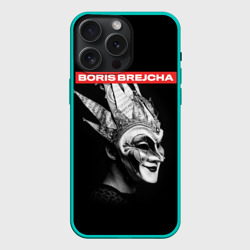 Чехол силиконовый для Apple iPhone 15 Pro Мax матовый Boris Brejcha в маске