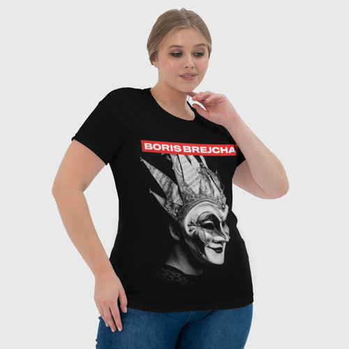Женская футболка 3D Boris Brejcha в маске, цвет 3D печать - фото 6