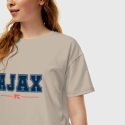 Женская футболка хлопок Oversize Ajax FC Classic - фото 2