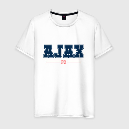 Мужская футболка из хлопка с принтом Ajax FC Classic, вид спереди №1