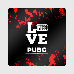 Магнит виниловый Квадрат PUBG Love Классика