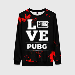 Женский свитшот 3D PUBG Love Классика