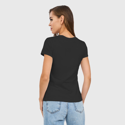 Женская футболка хлопок Slim Бизнесмен Мама, цвет черный - фото 4