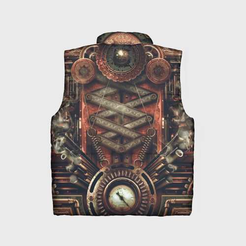 Детский жилет утепленный 3D Mechanical device in Steampunk Retro style, цвет красный - фото 2