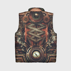 Женский жилет утепленный 3D Mechanical device in Steampunk Retro style