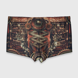 Мужские купальные плавки 3D Mechanical device in Steampunk Retro style