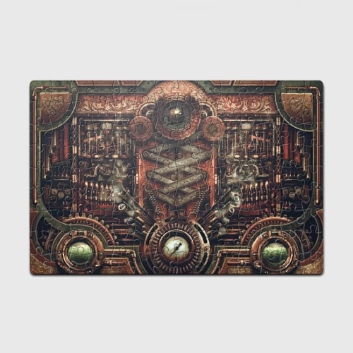 Головоломка Пазл магнитный 126 элементов Mechanical device in Steampunk Retro style