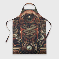 Фартук 3D Mechanical device in Steampunk Retro style