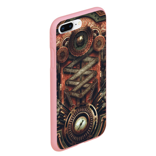 Чехол для iPhone 7Plus/8 Plus матовый Mechanical device in Steampunk Retro style, цвет баблгам - фото 3