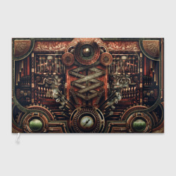 Флаг 3D Mechanical device in Steampunk Retro style