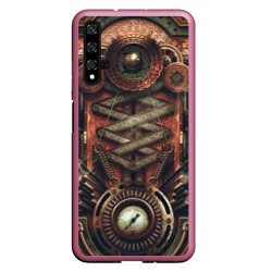 Чехол для Honor 20 Mechanical device in Steampunk Retro style