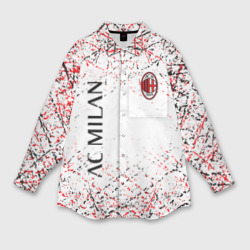 Мужская рубашка oversize 3D Ac Milan logo