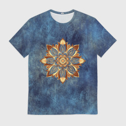 Мужская футболка 3D Мандала-цветок