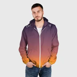 Мужская ветровка 3D Sunset Gradient - фото 2