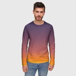 Мужской лонгслив 3D Sunset Gradient - фото 2