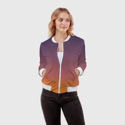 Женский бомбер 3D Sunset Gradient - фото 2