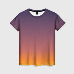 Женская футболка 3D Sunset Gradient