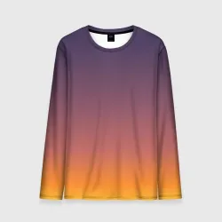 Мужской лонгслив 3D Sunset Gradient