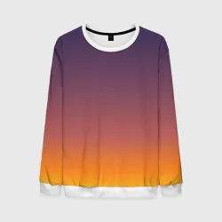 Мужской свитшот 3D Sunset Gradient