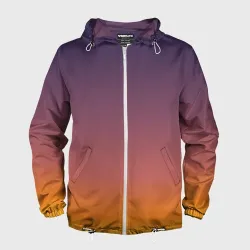 Мужская ветровка 3D Sunset Gradient