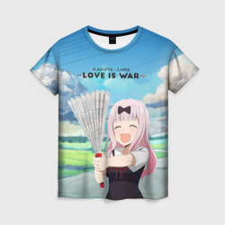 Женская футболка 3D Love  is  war