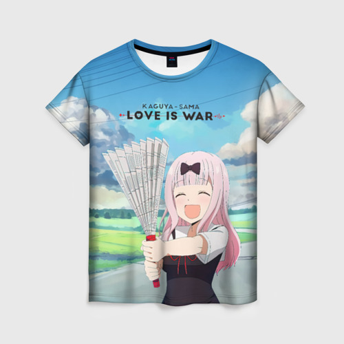 Женская футболка 3D Love  is  war, цвет 3D печать