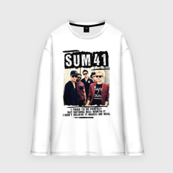 Мужской лонгслив oversize хлопок Sum 41 pieces