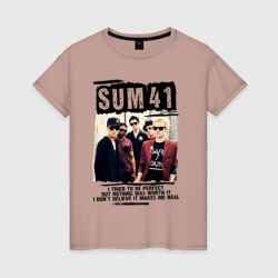 Женская футболка хлопок Sum 41 pieces