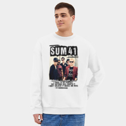 Мужской свитшот oversize без начеса хлопок Sum 41 pieces - фото 2