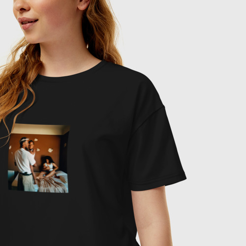 Женская футболка хлопок Oversize Kendrick Lamar - Mr. Morale & The Big Steppers , цвет черный - фото 3